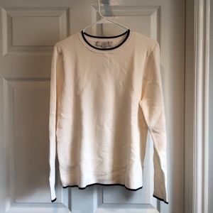Cream colored textured sweater